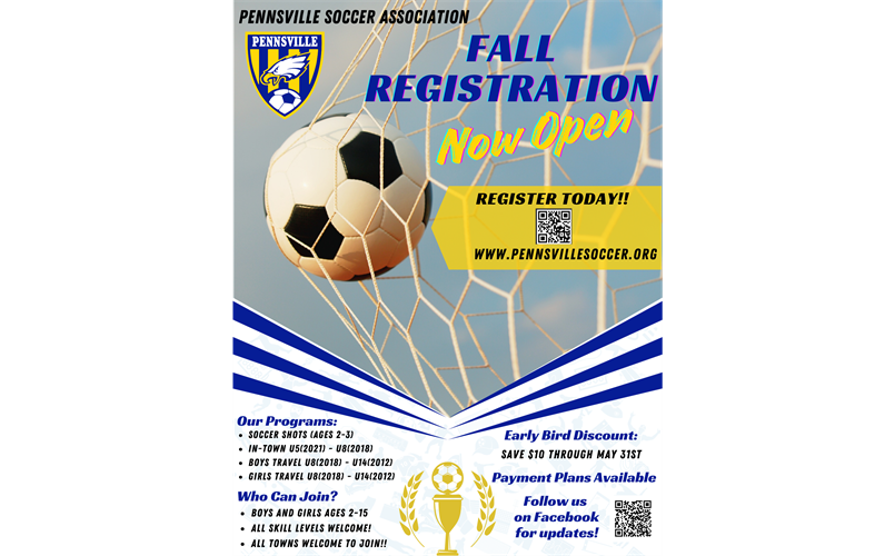 Register now for fall soccer!