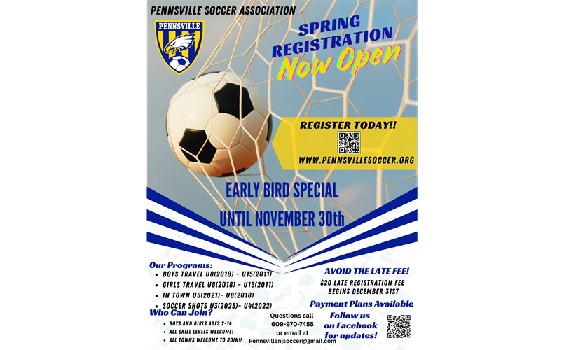 Register for spring soccer now